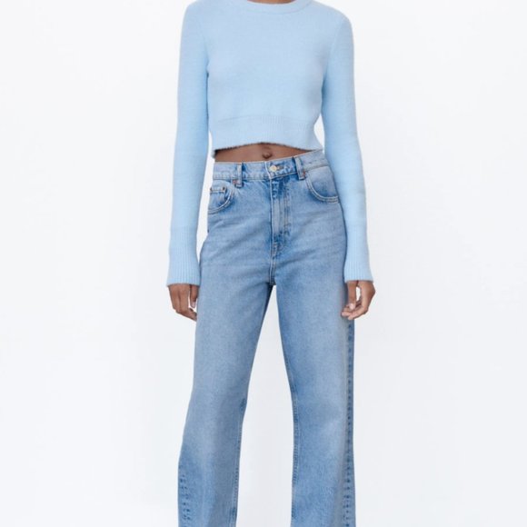 Zara Soft-Touch Cropped Sweater - Picture 2 of 7